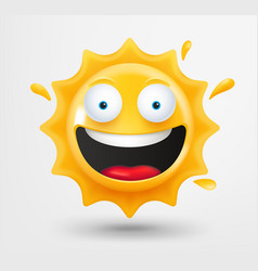 Laughing Sun Emoticon With Sunglasses 3d Emoji