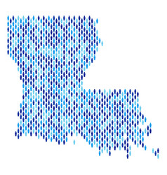 Louisiana State Map Population People