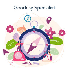 Surveyor Concept Geodesy Science Land Surveying