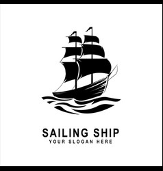 Sailing Ship Logo Silhouette This Design