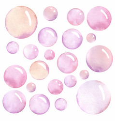 Watercolor Soap Bubbles Pattern