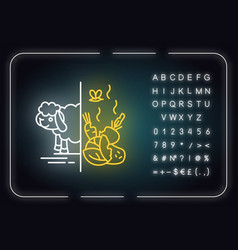 Cain And Abel Bible Story Neon Light Icon