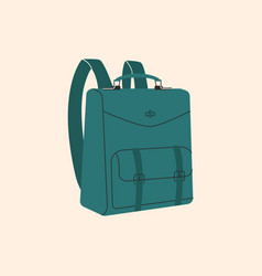 Cartoon Backpack Doodle City Rucksack