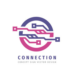 Connection Electronic Technology - Creative Logo