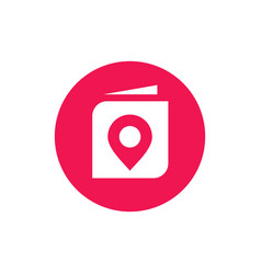 Location Book Logo Icon Design Map Book Icon