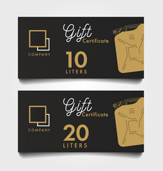 Set Gift Card Vouchers With Oil Canisters