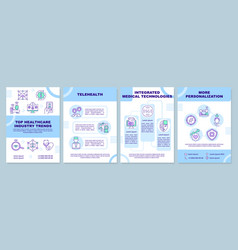 Top Healthcare Industry Trends Blue Brochure