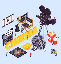 Star Cinema Isometric Composition