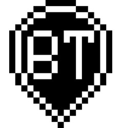 Bt Pixel Art Initial Logo