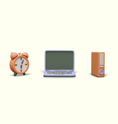 3d Alarm Clock Laptop Ring Folder Templates