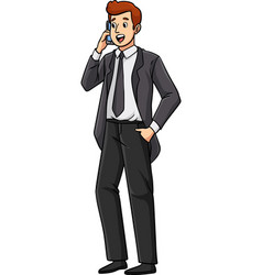 Entrepreneur Cartoon Colored Clipart