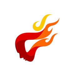 Fire Head Logo Man