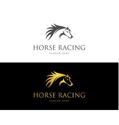 Horse Racing Logo Icon Design