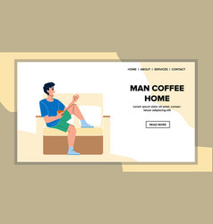 Man Coffee Home