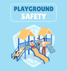 Playground Safety Poster Flat Template