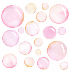 Watercolor Soap Bubbles Pattern