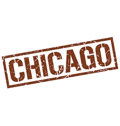 Chicago Brown Square Stamp