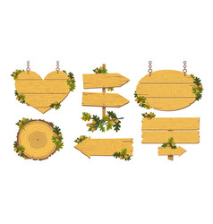 Oak Wooden Signage Set