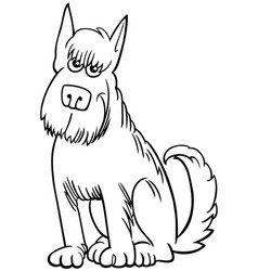 Cartoon Shaggy Dog Comic Animal Character