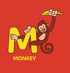 M Monkey Icon Design