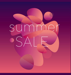 Modern Style Summer Colors Sale Poster