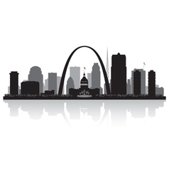 Saint Louis Missouri City Skyline Silhouette