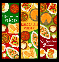 Bulgarian Food Cuisine Restaurant Menu Banners