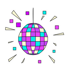 Retro Disco Ball Club Ball For Party Doodle