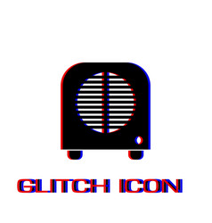 Space Heater Icon Flat