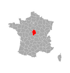 Map Of Cher In France