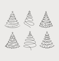 Abstract Christmas Tree Set