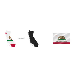 California Us State Detailed Flag Map Detailed