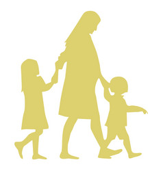 Mother Daughter Pregnancy Son Child Kid Silhouette