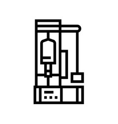 Creep Testing Materials Engineering Line Icon