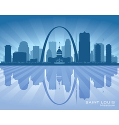 Saint Louis Missouri City Skyline Silhouette