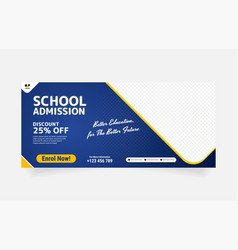 School Admission Enroll Now Template Banner Design