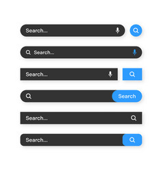 Various Search Bar Templates Dark Mode Internet