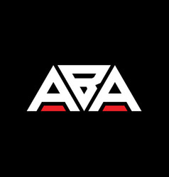 Aba Triangle Letter Logo Design