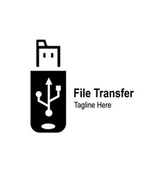 File Transfer Logo Design Template