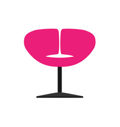 Club Chair Style Decoration Front View Icon Bar