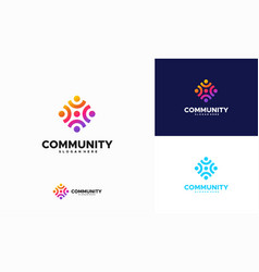 Modern Community Logo Designs Concept Group