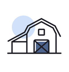 Barn Isolated Flat Isolated Icon Farm Animal