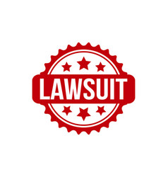 Lawsuit Rubber Stamp Seal