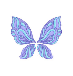 Beautiful purple butterfly with blue pattern on Vector Image