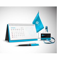 Calendar Corporate Identity Mockup Set