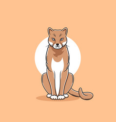 Cougar Clipart Flat