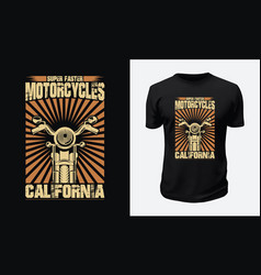 Motorcycle And Racing T Shirt Design Graphic