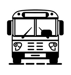 Bus Black And White Icon