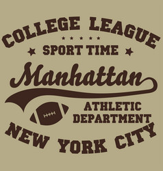 New York City Manhattan Slogan Typography Graphic