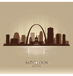 Saint Louis Missouri City Skyline Silhouette